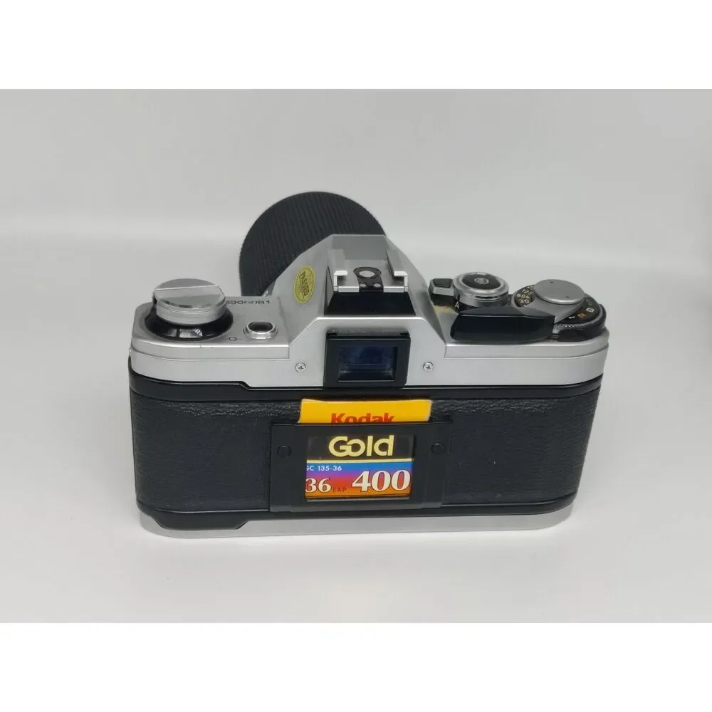 Canon AE-1 35mm Film Camera w/ Japanese Kalimar Telephoto Lens - Untested